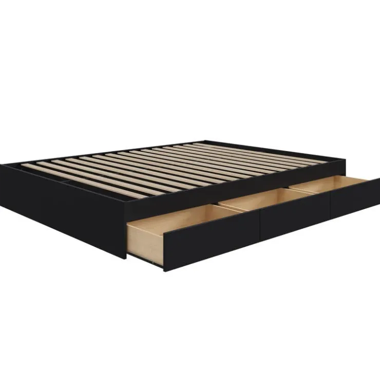 Nexera Full 3-Drawer Storage Bed (54") - Black Sale