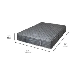 Dreamstar Full Firm Mattress with Pocket Coils - 54" Blue/Grey Online