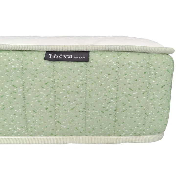 Full Firm Mattress-in-a-Box with Pocket Coils - 54" Green/White Outlet