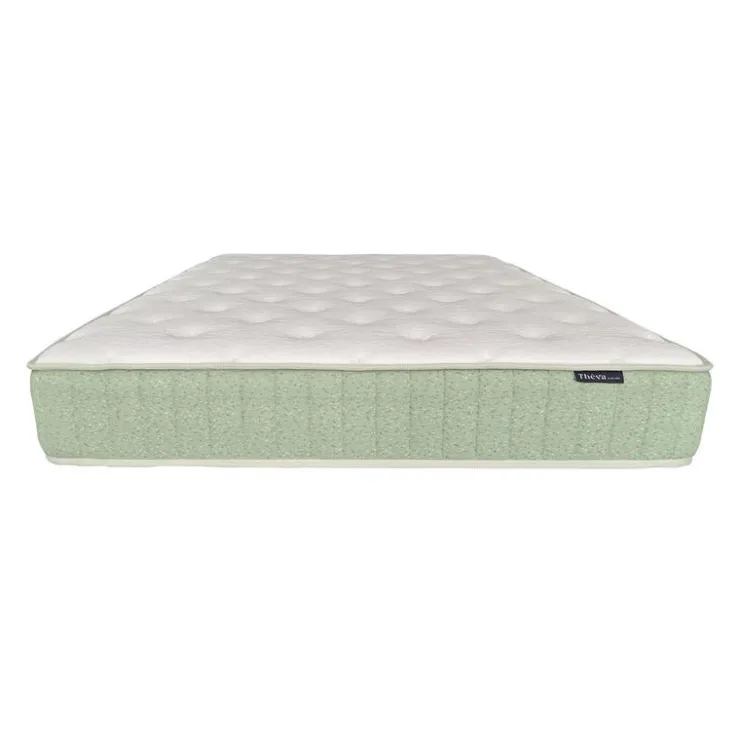 Full Firm Mattress-in-a-Box with Pocket Coils - 54" Green/White Outlet