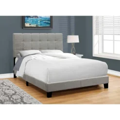 Monarch Full Linen Bed with Headboard (54