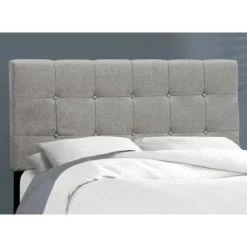 Monarch Full Linen Bed with Headboard (54