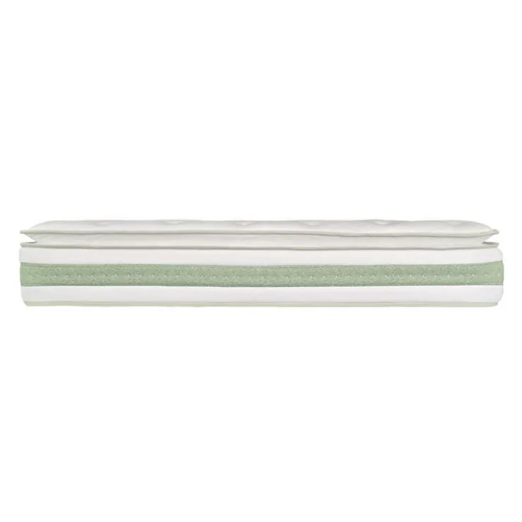 Full Medium-Firm Hybrid Mattress-in-a-Box - 54" Green/White Sale