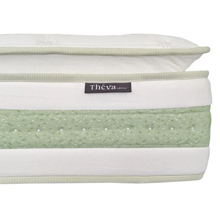 Full Medium-Firm Hybrid Mattress-in-a-Box - 54" Green/White Sale