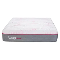 LOOP Full Medium-Firm Hybrid Mattress-in-a-Box - 54" Pink & white Best