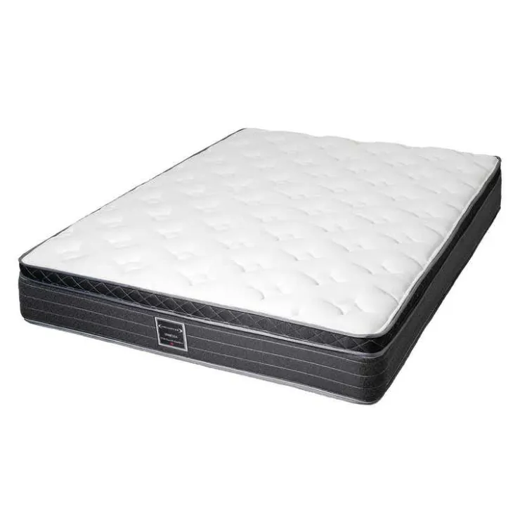 Dreamstar Full Medium-Firm Mattress with Springs - 54" White/Yorkdale Border Outlet