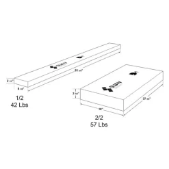 SUA-V Full Platform Bed (54'') Taupe Clearance