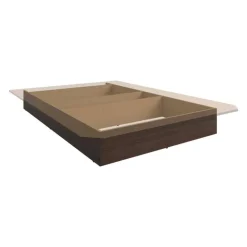 SUA-V Full Platform Bed (54'') Taupe Clearance