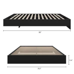 Nexera Full Platform Bed (54'') - Black New