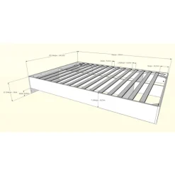 Nexera Full Platform Bed (54'') - Dark Grey New