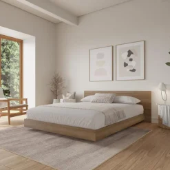 Nexera Full Platform Bed with Headboard (54