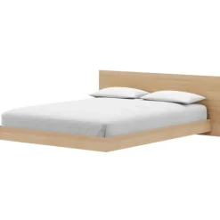 Nexera Full Platform Bed with Headboard (54") - Blond oak Online