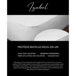 Full Reversible Waterproof Mattress Protector White