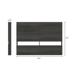 Nexera Full Size Panel Headboard, Bark - Grey Best