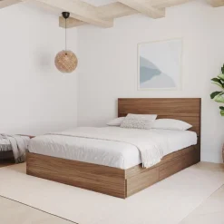 Nexera Full Size Panel Headboard, Walnut - Brown Online