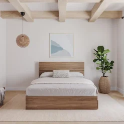 Nexera Full Size Panel Headboard, Walnut - Brown Online