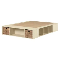 Meubles South Shore Full Storage Bed with Baskets (54