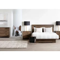 Meubles South Shore Full/Queen Bed with Headboard (54"/60") - South Shore NATURAL WALNUT Discount