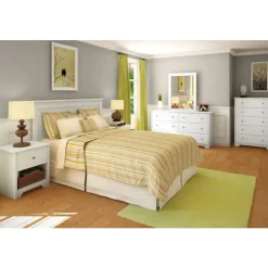 Meubles South Shore Full/Queen Headboard (54/60'') - South Shore PURE WHITE New