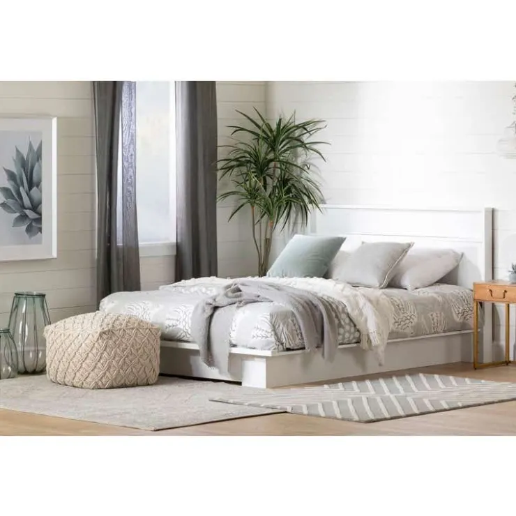 Meubles South Shore Full/Queen Platform Bed (54"/60'') - South Shore PURE WHITE Sale