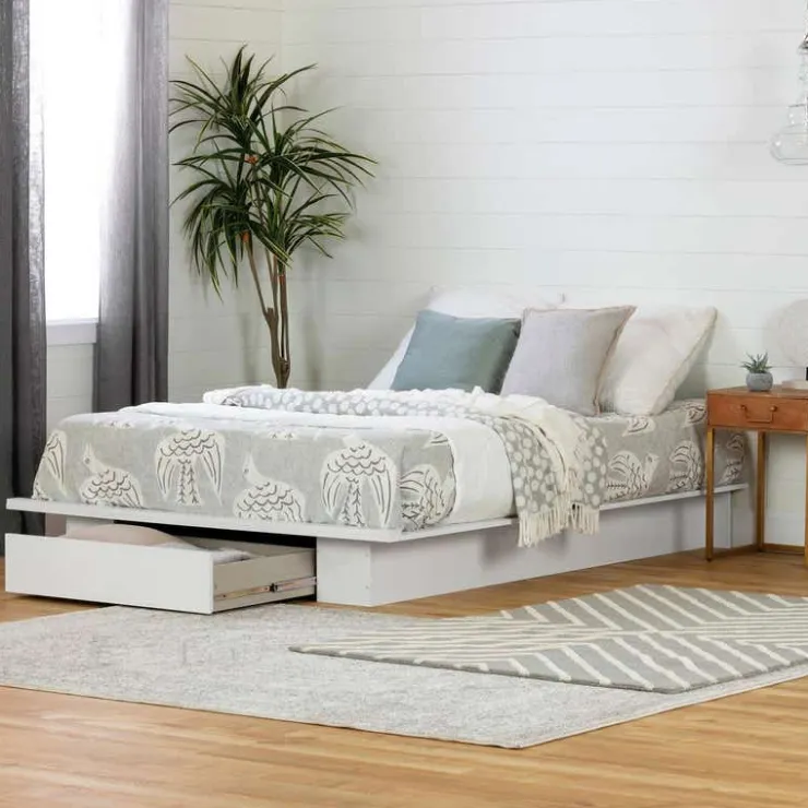 Meubles South Shore Full/Queen Platform Bed (54"/60'') - South Shore PURE WHITE Sale