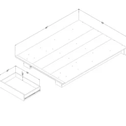 Meubles South Shore Full/Queen Platform Bed (54