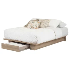 Meubles South Shore Full/Queen Platform Bed (54/60'') - South Shore RUSTIC OAK Discount