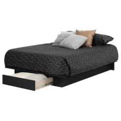 Meubles South Shore Full/Queen Platform Bed with 1-Drawer Storage (54