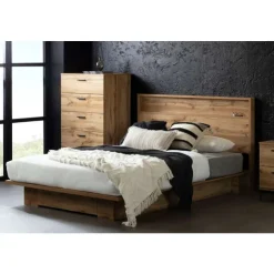 Meubles South Shore Full/Queen Platform Bed with 1-Drawer Storage (54