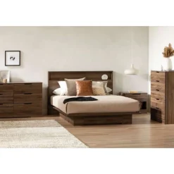 Meubles South Shore Full/Queen Platform Bed with 1-Drawer Storage (54