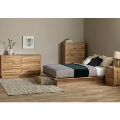 Meubles South Shore Full/Queen Platform Bed with 1-Drawer Storage (54