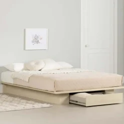 Meubles South Shore Full/Queen Platform Bed with 1-Drawer Storage (54