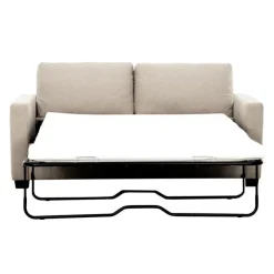 Full-Size Sleeper Sofa with USB Ports Beige Hot