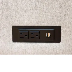 Full-Size Sleeper Sofa with USB Ports Beige Hot
