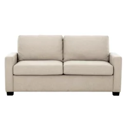 Full-Size Sleeper Sofa with USB Ports Beige Hot