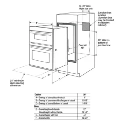 GE Appliances GE 30'' Built-In Microwave-Oven Combination 29.75