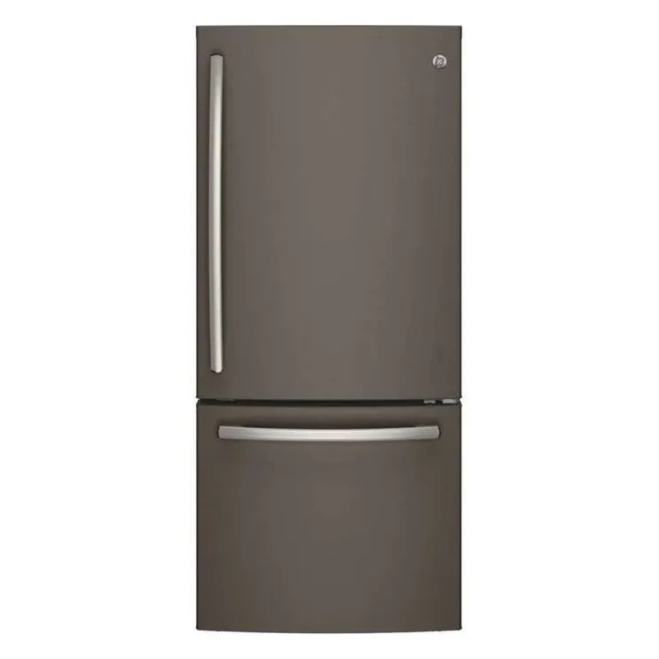 GE Appliances GE 20.9 Cu Ft 30 In Refrigerator Bottom Freezer - GDE21DMKES Slate Clearance