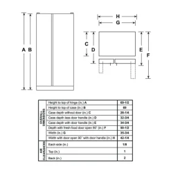 GE Appliances GE 25.1 Cu Ft 36 In Refrigerator Side by side - GSS25IYNFS Stainless Steel Hot