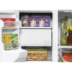 GE Appliances GE 25.1 Cu Ft 36 In Refrigerator Side by side - GSS25IYNFS Stainless Steel Hot