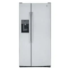 GE Appliances GE 23,2 Cu Ft 33 In Refrigerator Side by side - GSS23GYPFS Stainless Steel Best