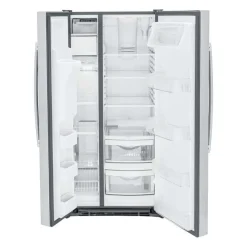 GE Appliances GE 23,2 Cu Ft 33 In Refrigerator Side by side - GSS23GYPFS Stainless Steel Best