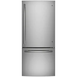 GE Appliances GE 21 Cu Ft 30 In Refrigerator Bottom Freezer - GDE21EYKFS Stainless Steel Clearance