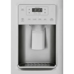 GE Appliances GE 21.8 Cu Ft 36 In Refrigerator Side by side - GZS22IYNFS Stainless Steel Hot