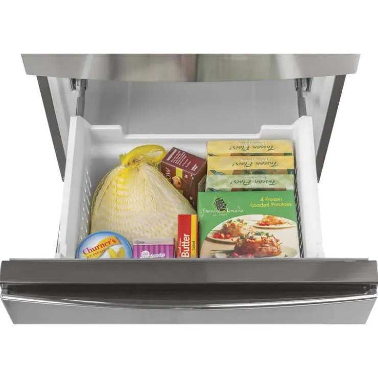 GE Appliances GE 11.9 Cu Ft 24 In Refrigerator Bottom Freezer - GLE12HSPSS Stainless Steel Best