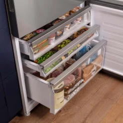 GE Appliances GE 17,7 Cu Ft 31 In Refrigerator Bottom Freezer - GBE17HYRFS Stainless Steel Clearance