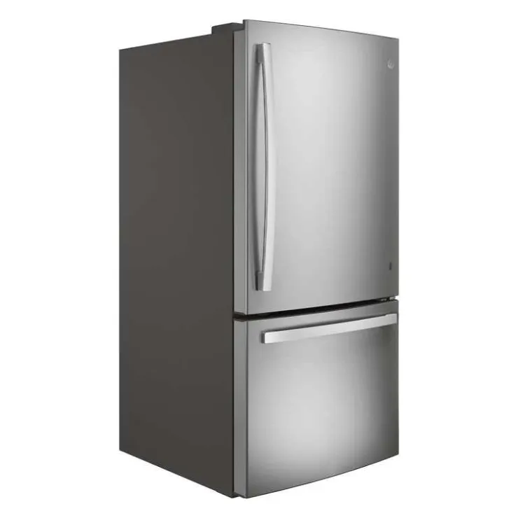 GE Appliances GE 24.8 Cu Ft 33 In Refrigerator Bottom Freezer - GDE25EYKFS Stainless Steel Clearance