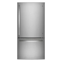 GE Appliances GE 24.8 Cu Ft 33 In Refrigerator Bottom Freezer - GDE25EYKFS Stainless Steel Clearance