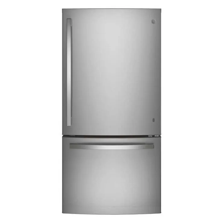 GE Appliances GE 24.8 Cu Ft 33 In Refrigerator Bottom Freezer - GDE25EYKFS Stainless Steel Clearance