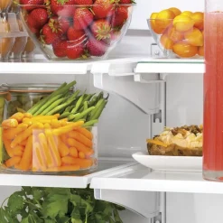 GE Appliances GE 18.6 Cu Ft 33 In Refrigerator Bottom Freezer - GWE19JGLBB Black Best