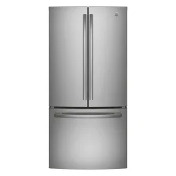 GE Appliances GE 24.8 Cu Ft 33 In Refrigerator Bottom Freezer, French door - GNE25DYRKFS Stainless Steel